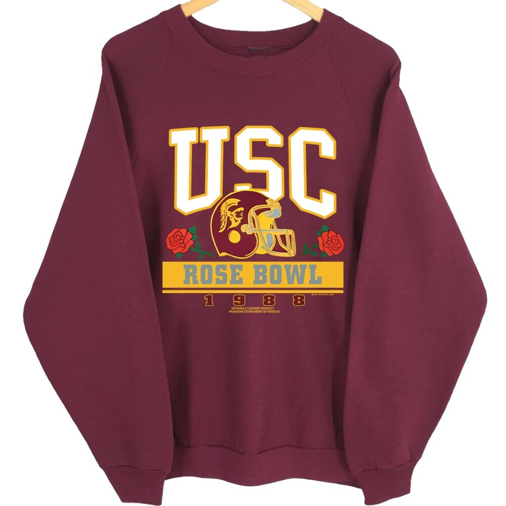 NCAA USC Trojans 1988 Rose Bowl Football Retro Shirt Sweatshirt Sweater